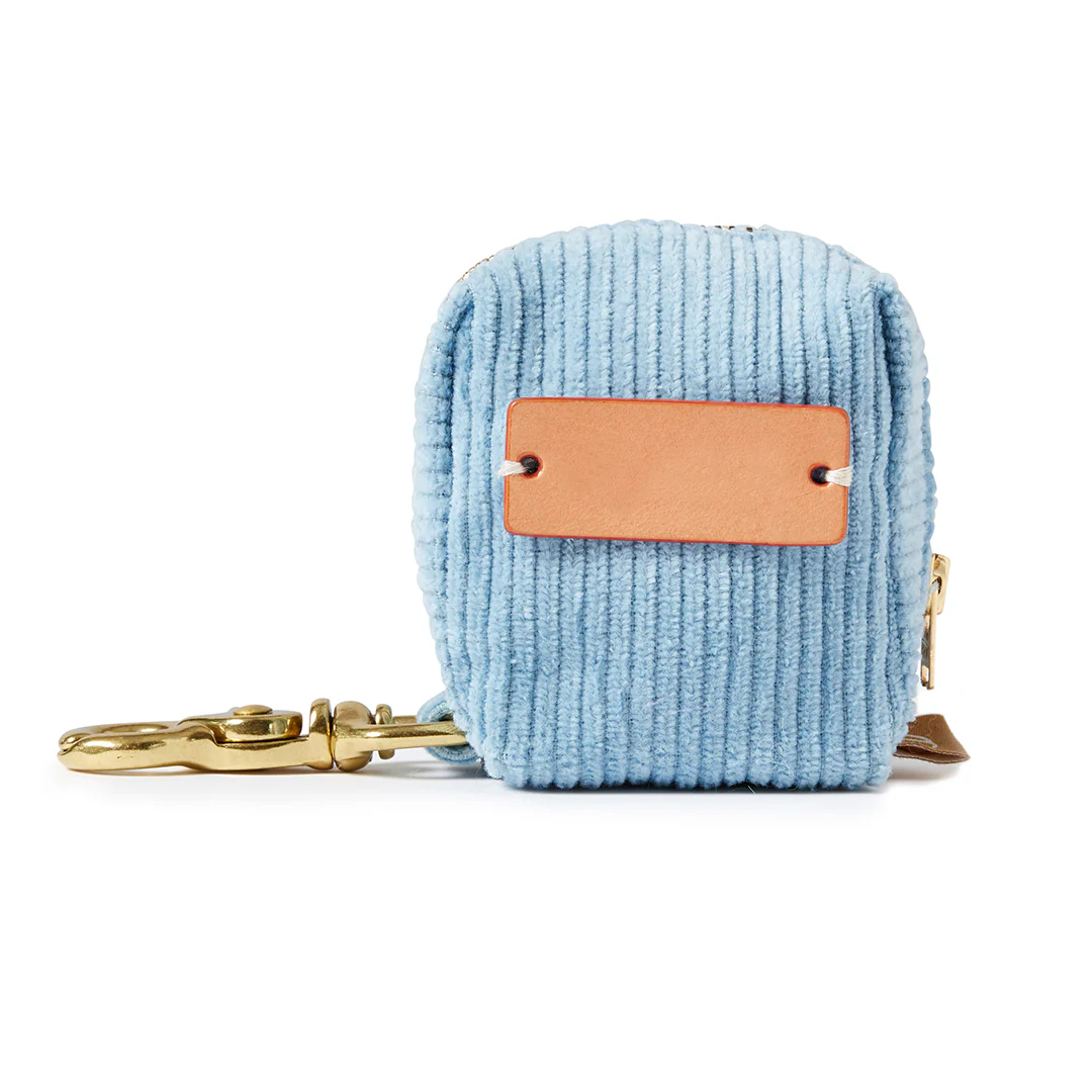 Corduroy Poop Bag Holder - Blue - Image 5