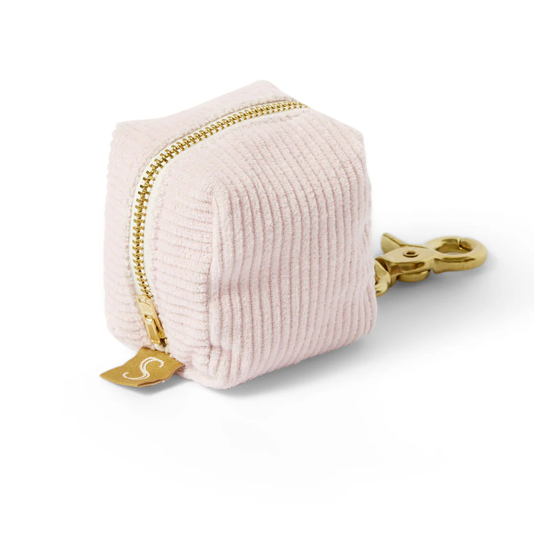 Corduroy Poop Bag Holder - Soft Pink - Image 3