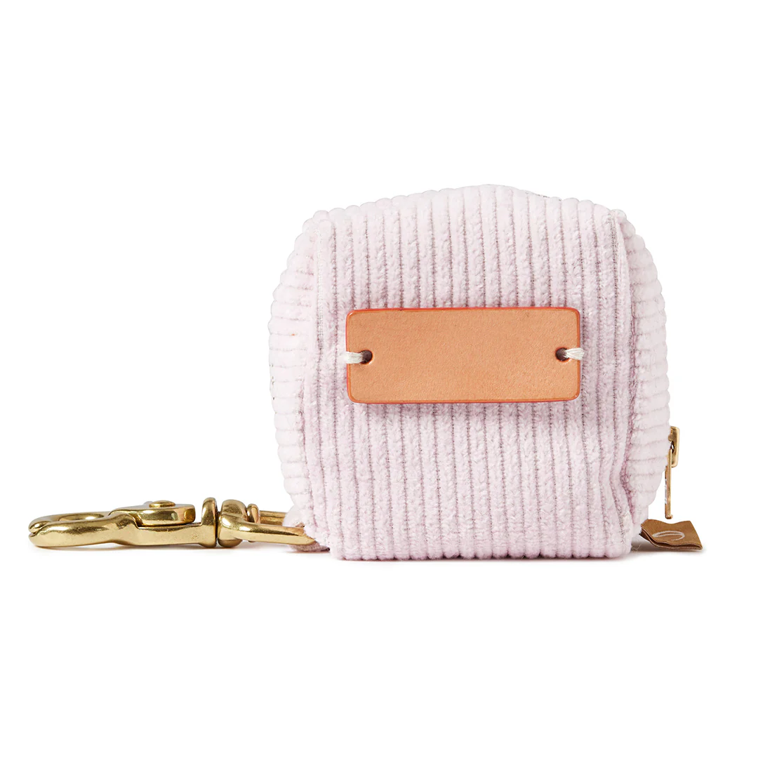 Corduroy Poop Bag Holder - Soft Pink - Image 5