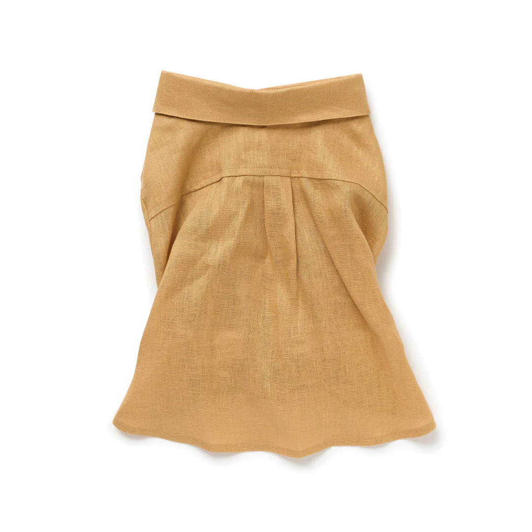 French Linen Shirt - Golden - Image 3