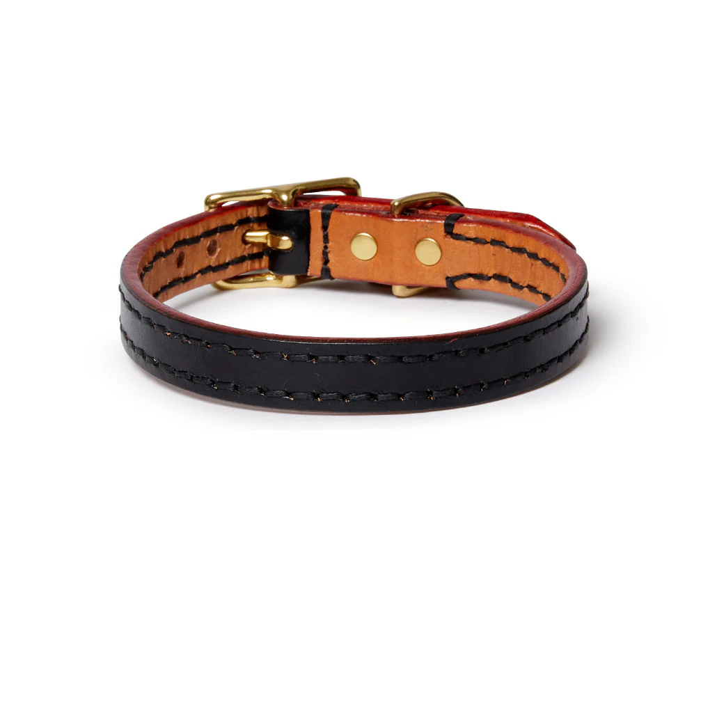 Leather Dog Collar - Black - Image 3