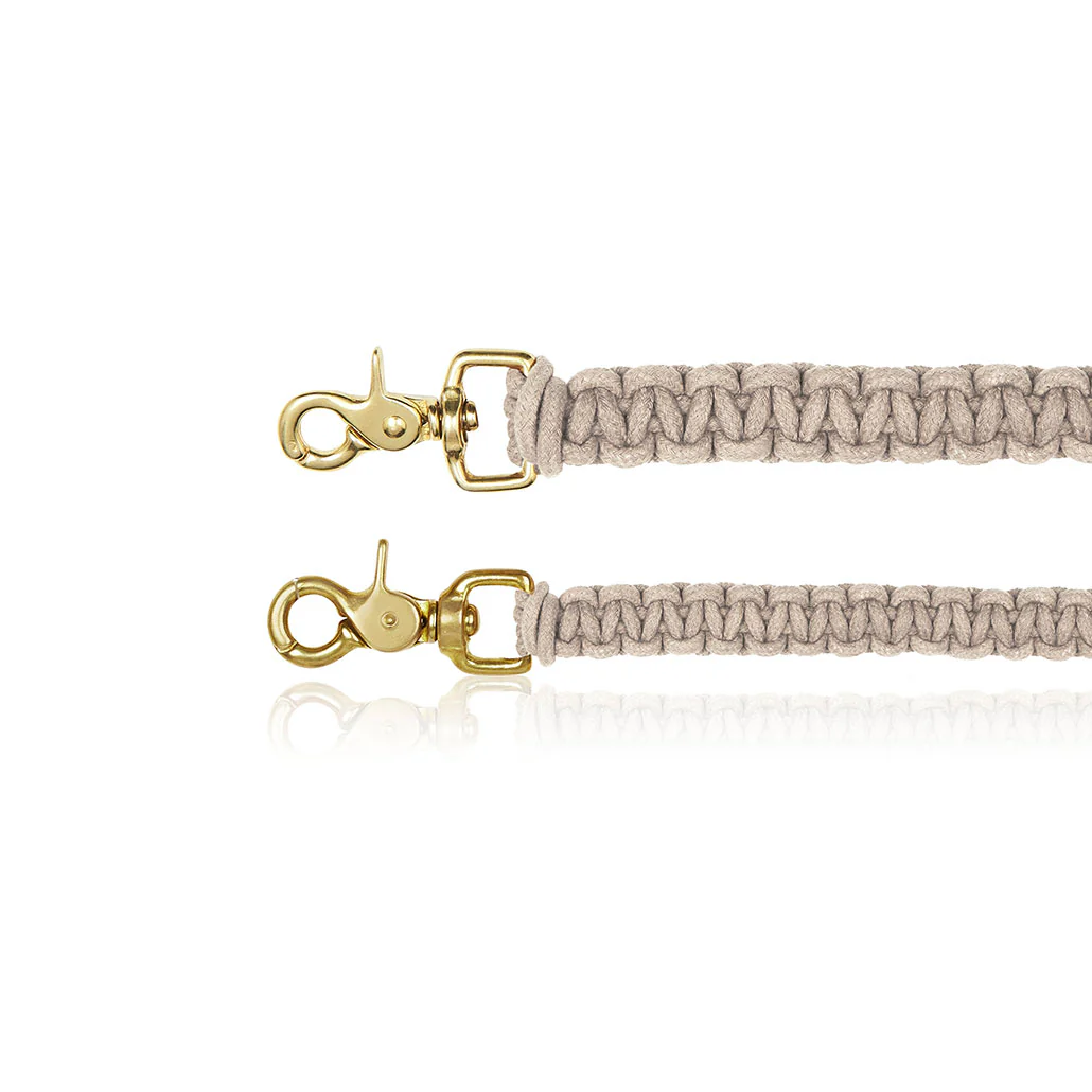Macramé Originals Dog Lead - Beige - Image 3