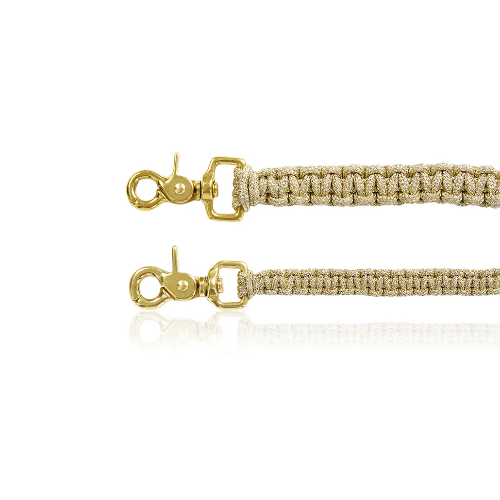 Macramé Originals Dog Lead - Gold - Image 4