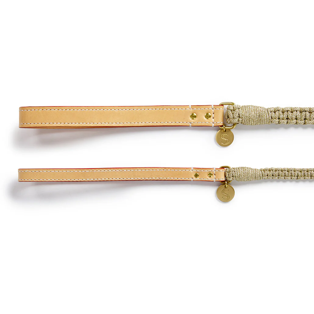 Macramé Originals Dog Lead - Gold - Image 5
