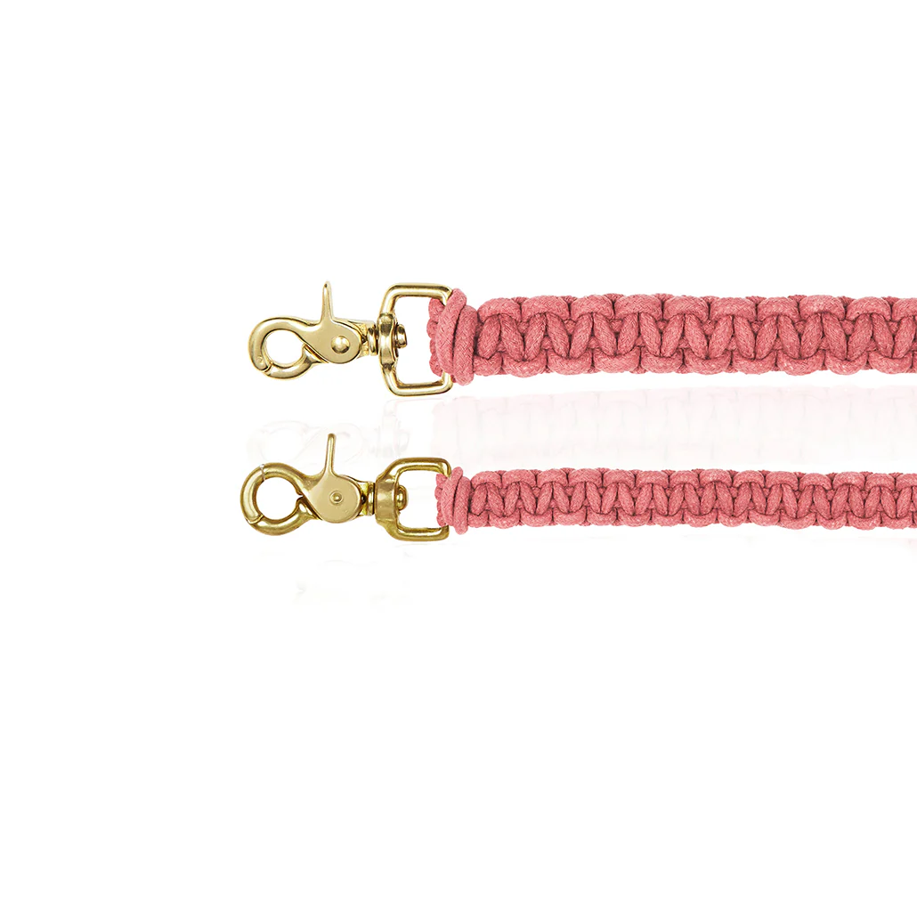 Macramé Originals Dog Lead - Rose Pink - Image 3