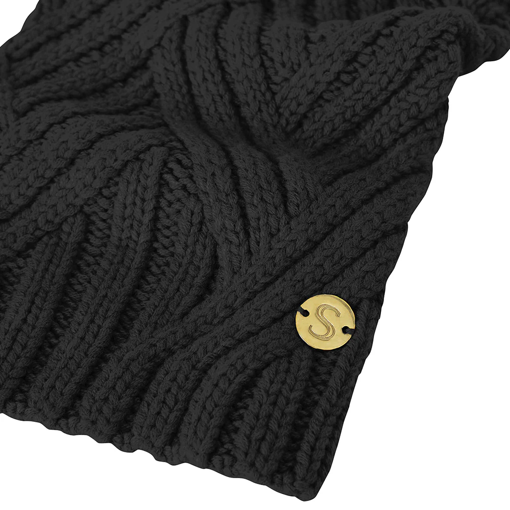 Merino Wool Weave Knit Dog Sweater - Black - Image 5