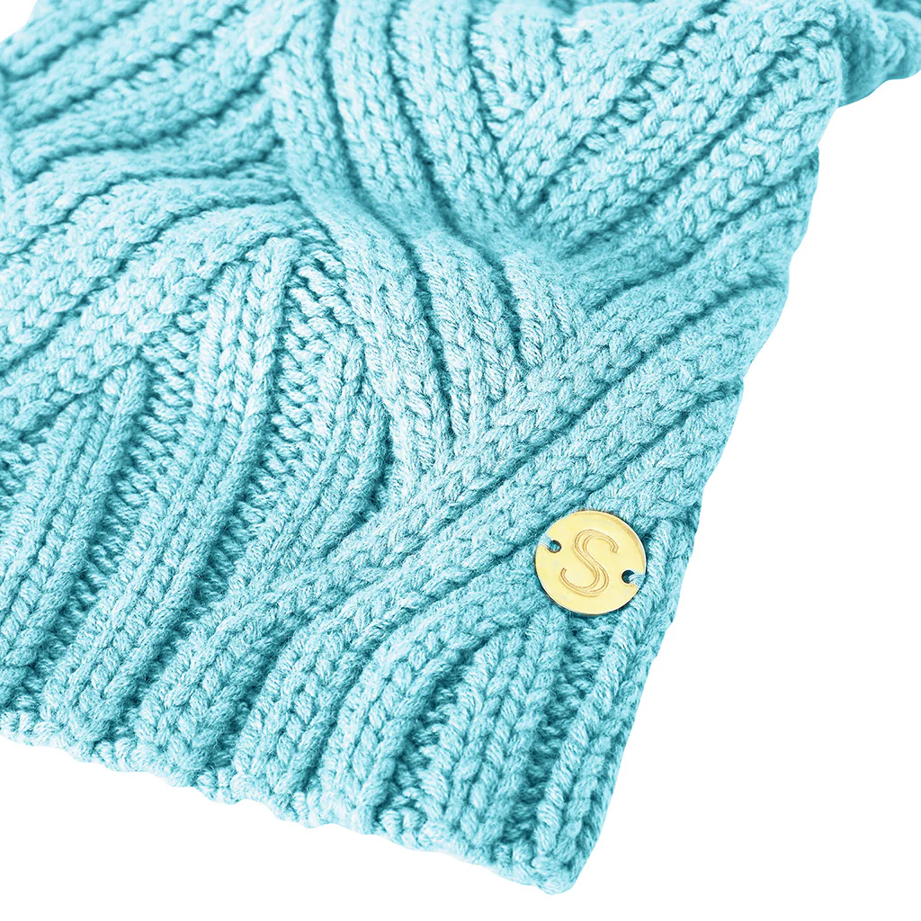 Merino Wool Weave Knit Dog Sweater - Blue - Image 5