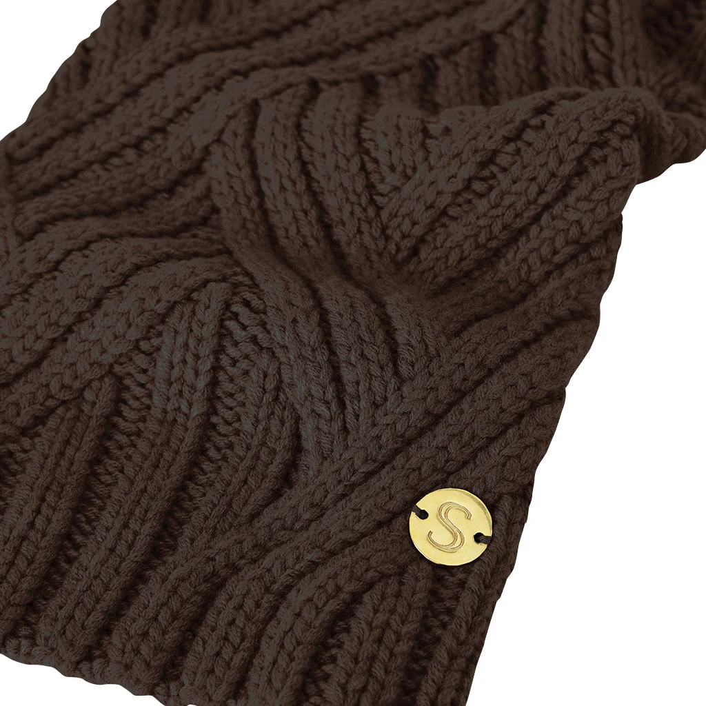 Merino Wool Weave Knit Dog Sweater - Brown - Image 5