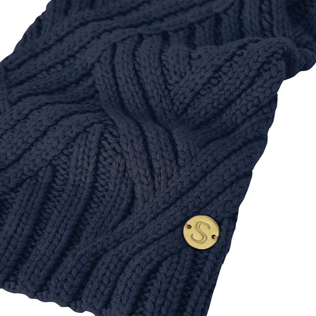 Merino Wool Weave Knit Dog Sweater - Indigo - Image 5
